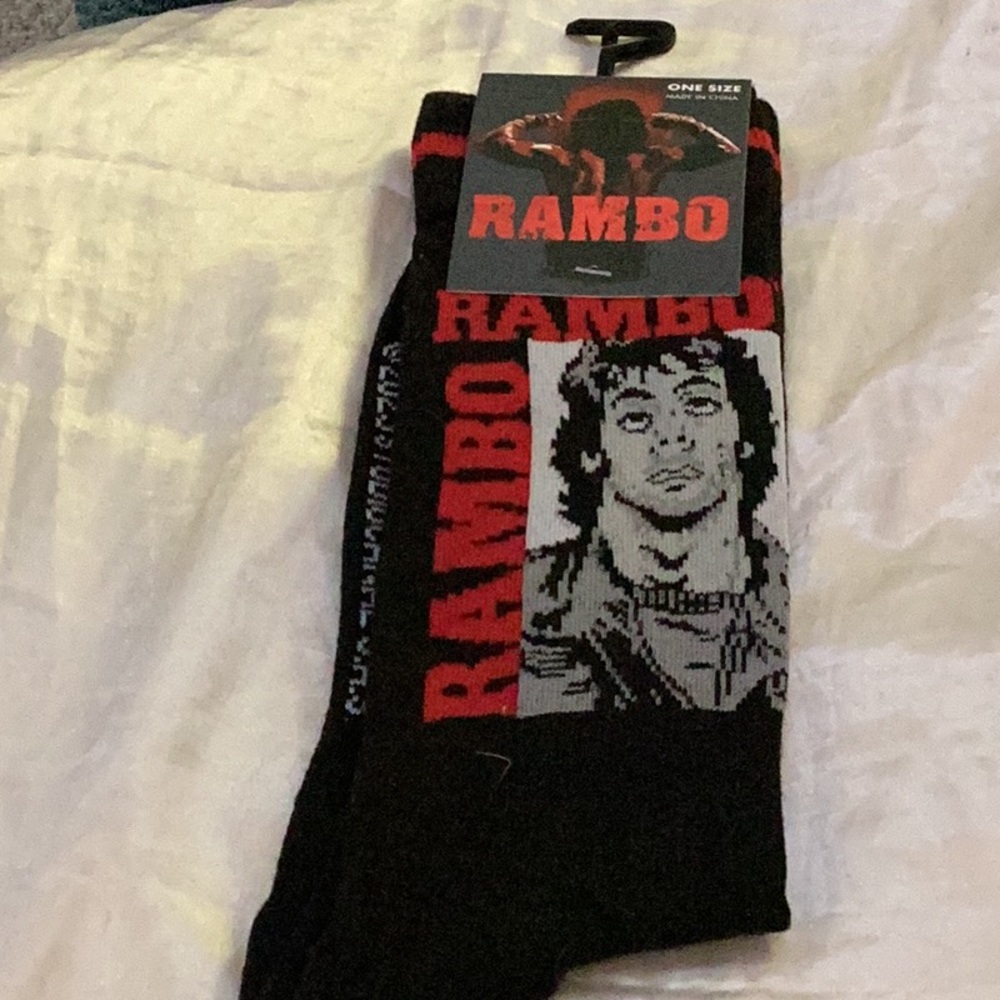 NWT Fun Rambo Unisex Socks Size 7—-12
Closet Must Have